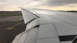 Boeing 777-300ER Garuda Indonesia Pushback, Start up and Take-Off from Amsterdam!!!