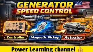 Generator speed control working and component explained 👌 #mpu #governor #actuator #generator   