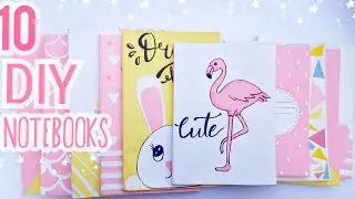 10 Easy DIY Notebooks  For Back to school ! / Easy DIY school supplies/ chetana DIY.