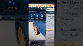 Making Gold Rims For A Car In Zmodeler 3 For GTA 5 #gta5 #zmodeler #gta5mods