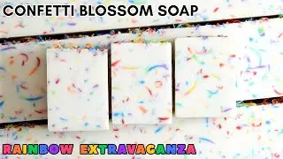 Confetti Blossom Soap | Rainbow Extravaganza 2022 | MO River Soap