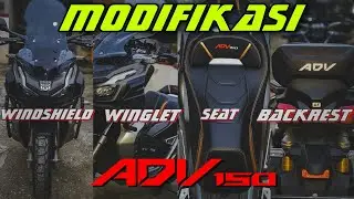 CARA PASANG JOK || SANDARAN || WINDSHIELD || WINGLET || HONDA ADV 150 BY AFMOTOSHOP