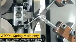 compression spring made by HCT-808 8 axis high speed compression spring machine, WECOIL MACHINERY
