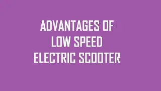 Electric Scooter | Advantages of Low Speed Scooter | RG Motors | PlugInCaroo