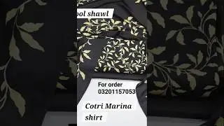 New cotri Marina with Wool shawal #new #dresses If you buy or stitching contact on Whatsapp