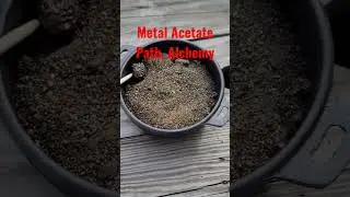 Metal Acetate Path Alchemy - Peacock's Tail - Calcination