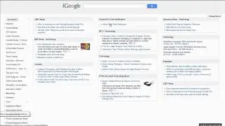 iGoogle Dashboard Design