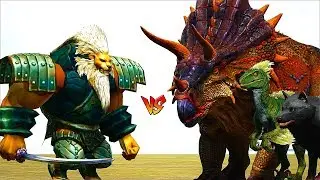 Ark Survival - OEL MAHUM WORRIOR vs WOLF/RAPTOR/TRIKE and more [Ep.270]