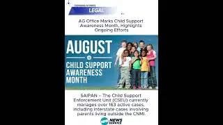 AG Office Marks Child Support Awareness Month, Highlights Ongoing Efforts