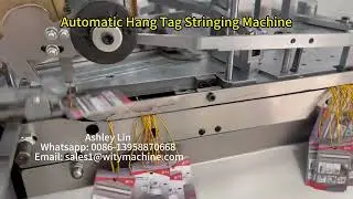 Automatic Hang Tag Stringing Machine