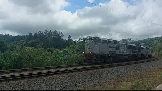 Trem vazio com DUPLA de SD70BB/SD70ACE na Railfan Fest em ZKE - Canguera
