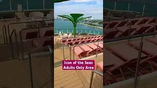 Royal Caribbean- Icon of the Seas- Adults Only Area with Pool #relaxing #poolside