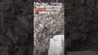 Chuy&ecirc;n cung cấp bao bố cũ - thảm bao bố để bảo dưỡng b&ecirc; t&ocirc;ng www.baobo.com.vn #baobocu #thambaobo