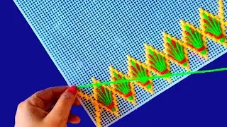 VERY BEAUTIFUL PLASTIC CANVAS DESIGN IDEA STEP BY STEP