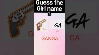 Guess the Girl Name..!🤗👧 #shorts #quizcover