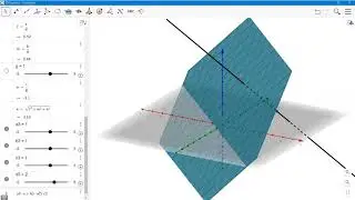 Visually - 3D - Angle Between a Plane and a Line