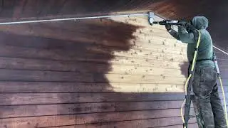 Crushed glass blasting