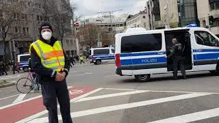 Corona-Demo, Stuttgart. 17.04.2021