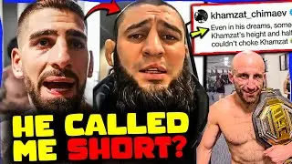 Ilia Topuria EXPLODES on Khamzat Chimaev's DISRESPECTFUL Comments About His Height, Volk vs Movsar!