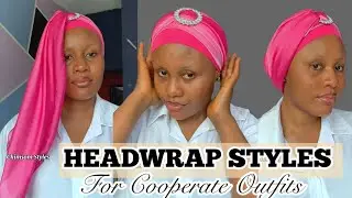 Headwrap tutorial ✨ Best way to tie a cooperate headwrap styles 