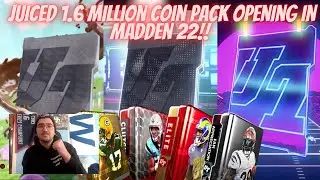 JUICED 1.6 MILLION COIN GAMECHANGER + ELITE + CLUTCH + FAN APPRECIATION PACK OPENING IN MADDEN 22!!