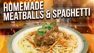 HALAL Italian Meatballs & Spaghetti Homemade