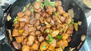 Chilly Soya Recipe: Easy & Delicious Indo-Chinese Dish☺️😋😋