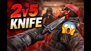 2v5 KNIFE PARTY CLUTCH 😱 | Rainbow Six Siege (No Commentary)