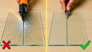 Easy Way to Cut a Glass Bottle in Half in 1 Minute with just a Key!!! 😱