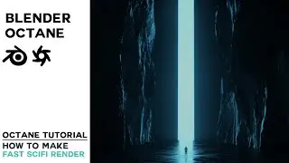 Blender Octane Tutorial | How to make Fast Scifi Scene in Blender Octane