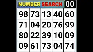 Number Search... #5 Game Will Test Your Brain Power! | Memory | brain game | Quiz