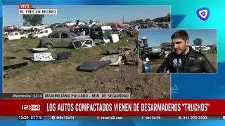 La provincia compact&oacute; autos secuestrados en desarmaderos ilegales