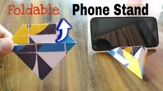 How To Make Foldable Phone Stand With Paper