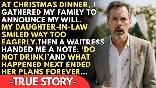 At Christmas Dinner I Revealed My Will—My Daughter-In-Law Smiled Like She Thought She'd Won Already