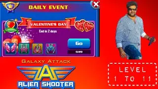 Valentine Event Level 1 to 11 galaxy attack alien shooter