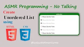 ASMR Programming - Build a List Designing - No Talking