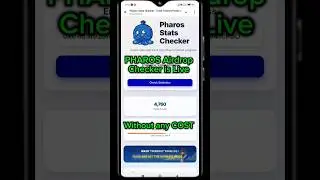 PHAROS TESTNET AIRDROP Checker is LIVE! HOW TO join Testnet Airdrop!