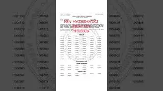 HSA MATHEMATICS II SHORT LIST II THRISSUR