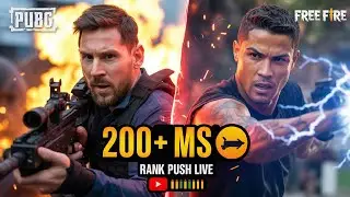 200+ MS Challenge 😳 | PUBG & Free Fire Rank Push LIVE! தமிழ்🔥