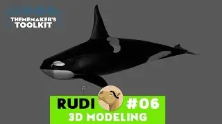 An Orca for Planet Coaster - Blender Killerwhale modeling
