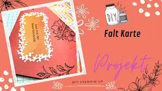 Faltkarte mit Gutscheintasche und Katalog Cover
