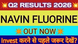 Navin Fluorine Q2 Results 2025 🔴 Navin Fluorine Results 🔴 Navin Fluorine Share Latest News