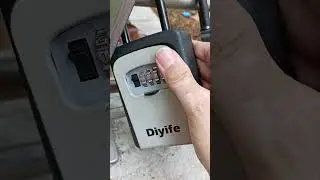 How to open the lock box after the code was made.