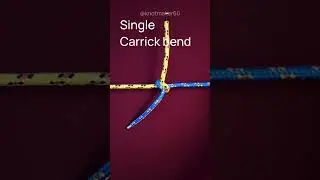 Single Carrick Bend.               #knot #rope #loop #bend #cord #line #hitch&nbsp;#tie&nbsp;#tourism #camping