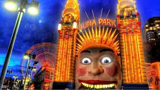 Exploring Luna Park Sydney at Night | Tour Video