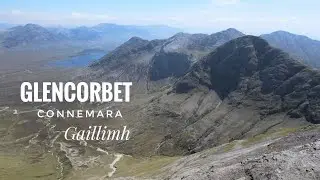 Glencorbet Horseshoe Hike. Connemara Galway Eire. Mavic Air 2. An Bhinn Bhán. 4K