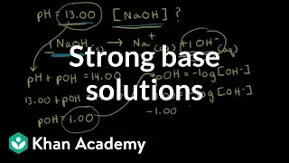 Strong base solutions | Acids and bases | AP Chemistry | Khan Academy