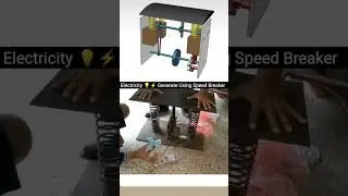Generating electricity from speed bumps #mechenical #automobile #technology #electrician #mechanism