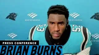 Brian Burns on the Panthers' pressure on Tom Brady
