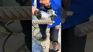 High-Speed Steel Rebar Cutting Machine #Construction #Metalworking